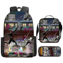 New Marvel Spider-Man Backpack Primary and Secondary School Bag Large Capacity Anime Cartoon Backpack Lunch Bag 25 -NMAOV