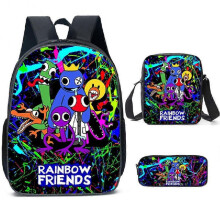 Rainbow Friends School Bag Cartoon Backpack in Three Set-1
