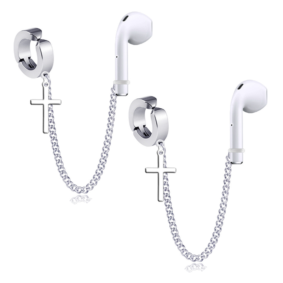 Wireless Earhook Earbud Holder For Airpods, Perfect-Compatible Universal Fit Anti-Loss Clip, Prevent Loss Titanium Steel Earring Strap For Running Gym 9416038583933