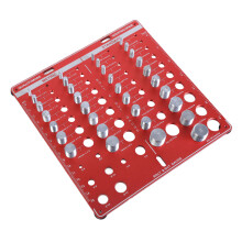 Wall Mountable Thread Checker Gauge for Bolt Identification with