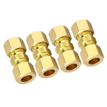 Raccords de tube de compression en laiton 1/4 pouces pour