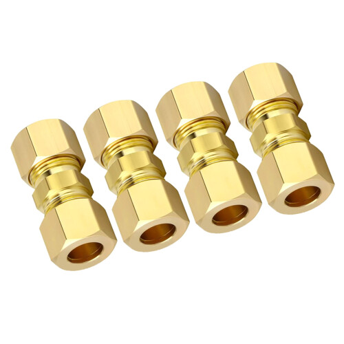 Raccords de tube de compression en laiton 1/4 pouces pour