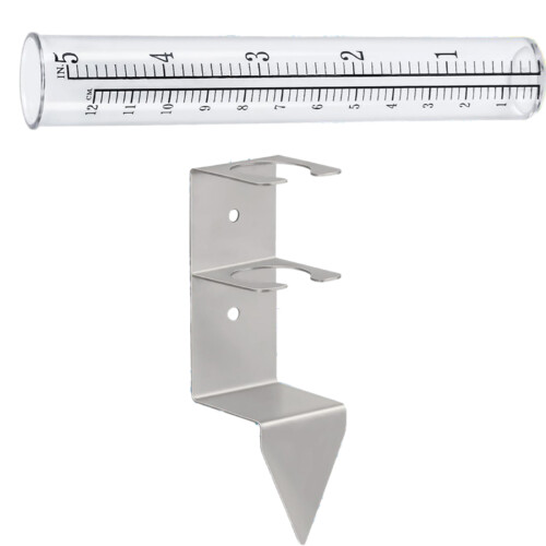 strong  Plastic Rain Gauges Replacement Tubes with Support