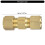 Raccords de tube de compression en laiton 1/4 pouces pour 3