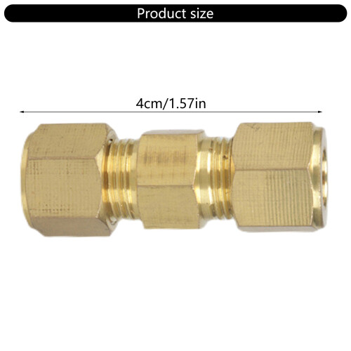 Raccords de tube de compression en laiton 1/4 pouces pour 2