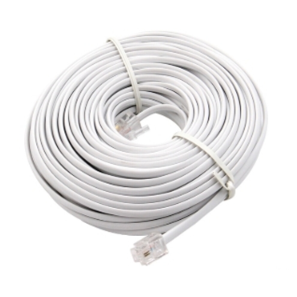 Durable Telephone Extension Cord For Analog Devices, Rj11 Plugs With 4-Core Pure Copper Material, Superior Signal Transmission For Home Office Connect 9416038602238
