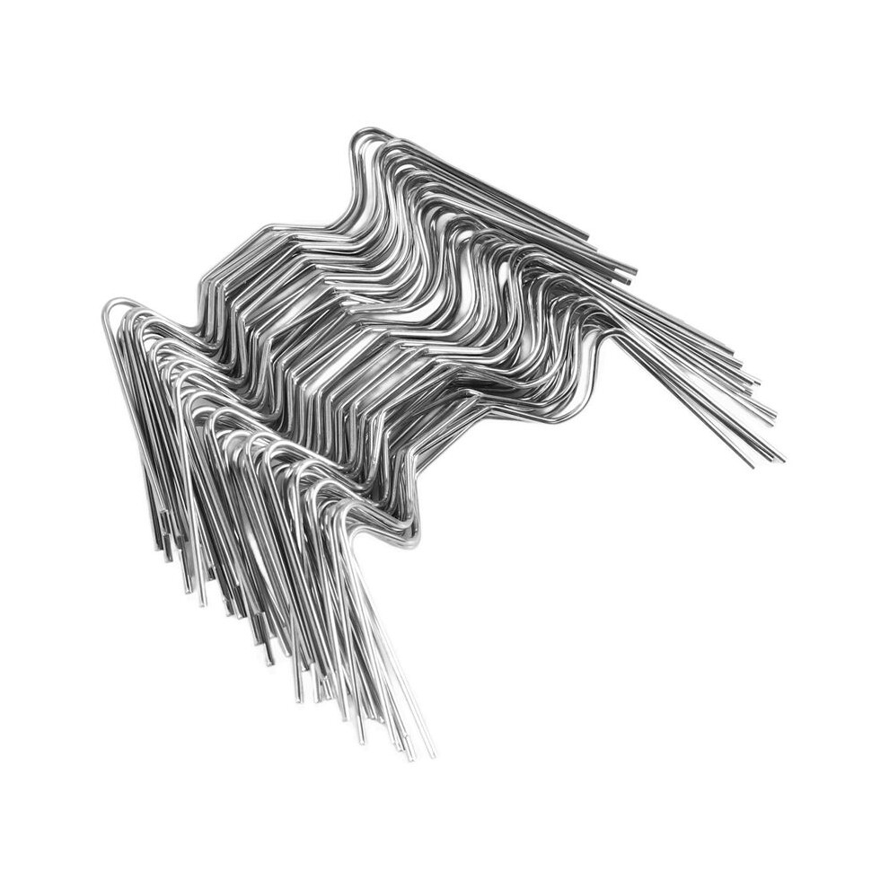50Pcs Stainless Steel Greenhouse W Clips Spring Wire Glazing Glass Frame Fixing Clamp 6132671371708