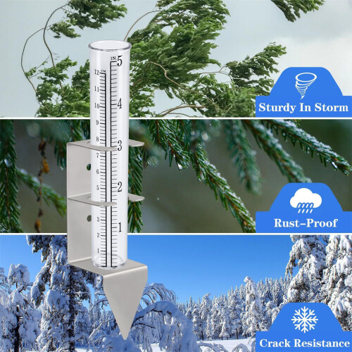 Tubes de remplacement pour mesure de pluie, résistants aux 1