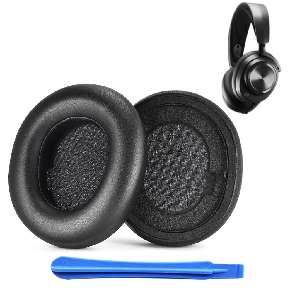 Replacement Earpads Ear Cushions For Steelseries Arctis Nova Pro Wireless Headphones Soft Leather Ear Cups Black 9001264004903