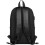Black PU Leather Travel to Work Laptop Backpack 4