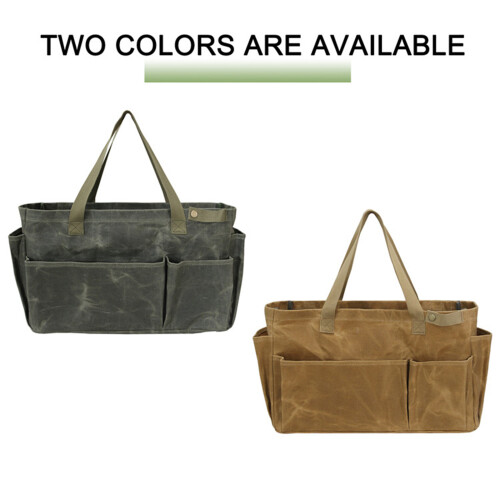 Sac de rangement pour pots de camping en toile avec-Vert 1