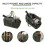 Sac de rangement pour pots de camping en toile avec-Vert 3