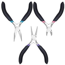3Pcs Ergonomic Handle Jewelry Pliers Wire Bending Pliers Wire