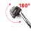 Heavy Duty 1/2Inch Joint Handle Flexible Head Socket Wrench with 4