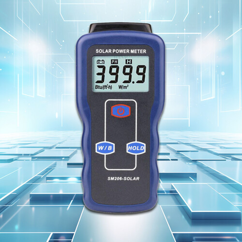 Digitale zonne-energiemeter SM206 Meet de energie-output van 1