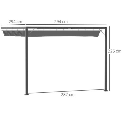 Pergola Retractable Canopy 2