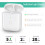 Θήκη φόρτισης Bluetooth για AirPods Pro 1ης και 2ης γενιάς, θήκη αντικατάστασης με γρήγορη 8