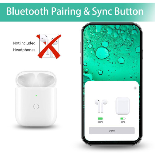 Θήκη φόρτισης Bluetooth για AirPods Pro 1ης και 2ης γενιάς, θήκη αντικατάστασης με γρήγορη 2