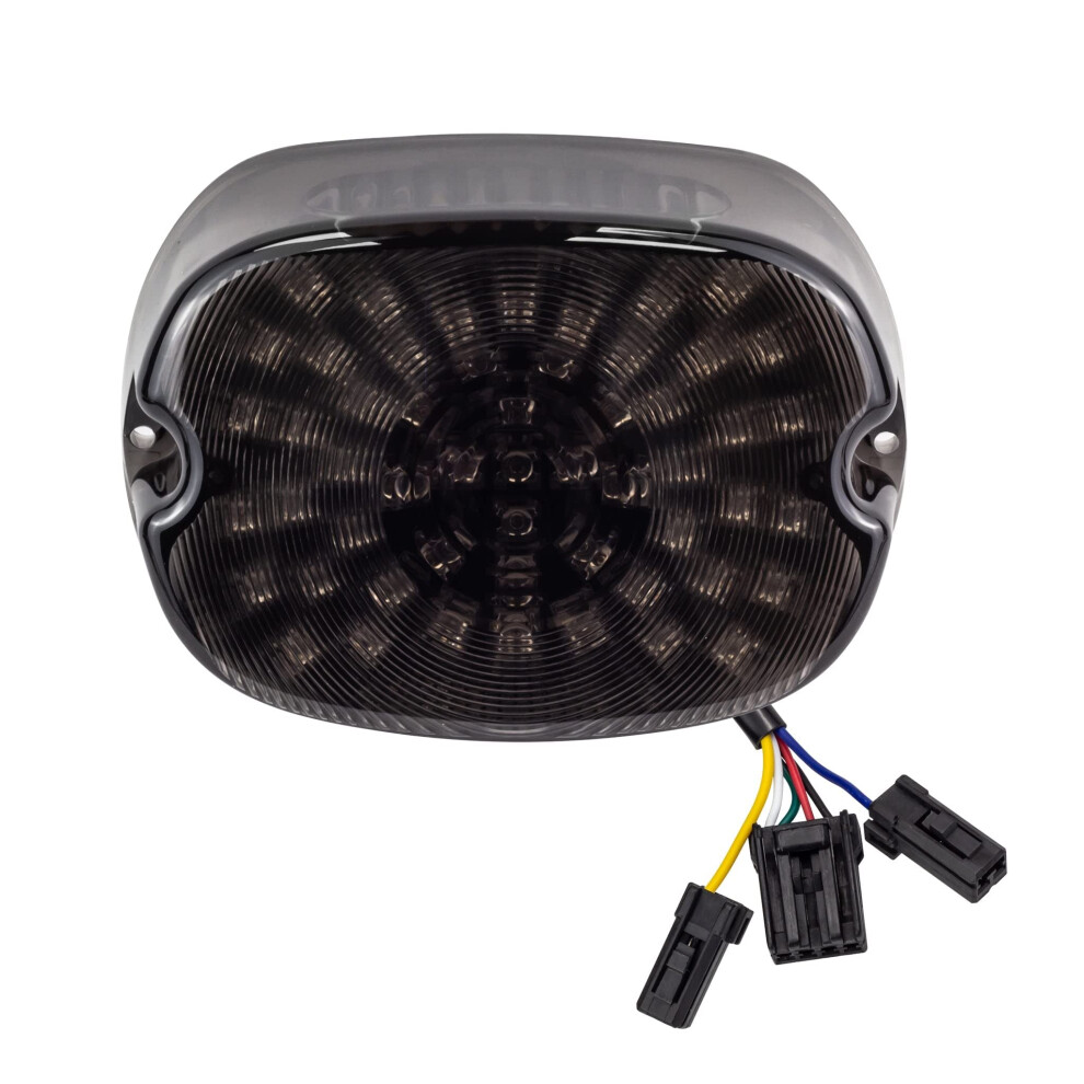 Low Profile Smoked Lens Led Tail With Turn Signals, Plug And Play Brake For Harley Light 9426802844221