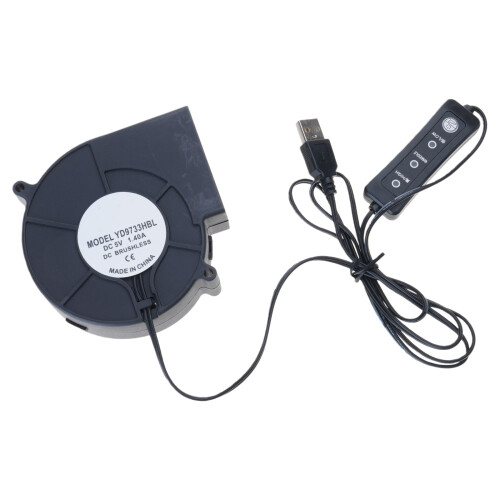 Kleiner 5-V-USB-Gebläse für-Geschwindigkeitskontrollleitung