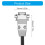 DB9 RS232 Serial Extension Cable  9Pin, MaleToMale, Crossover Data Cord, Length 0.5m30m 2
