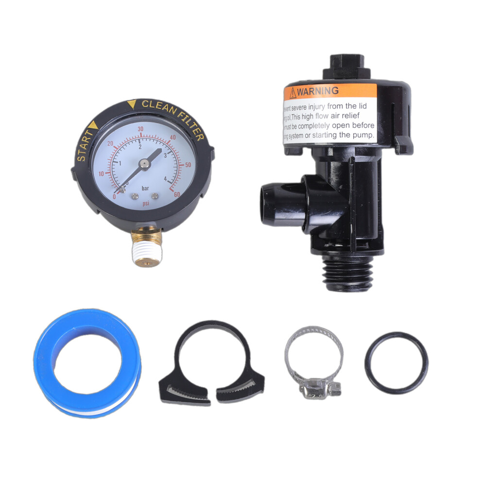 Replacement Air Relief Valves Pressure Gauge Assembly For Pool 7704000504775