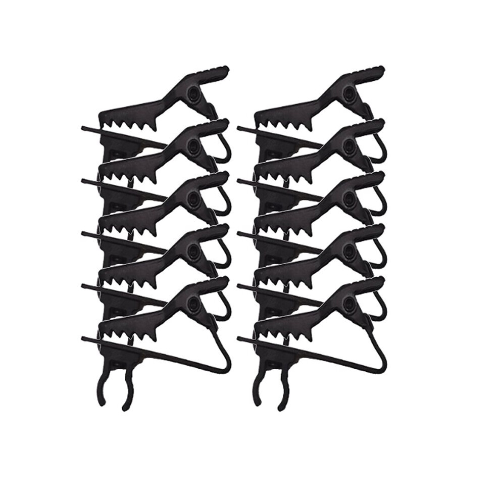 10Pcs/Lot High Quality Metal Lavalier Microphone Clip Collar Microphones Clamp For Lapel Mic Black 6134218572470