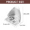 2Pieces Metal Stilt Heel Bracket Replacement Kits with 2