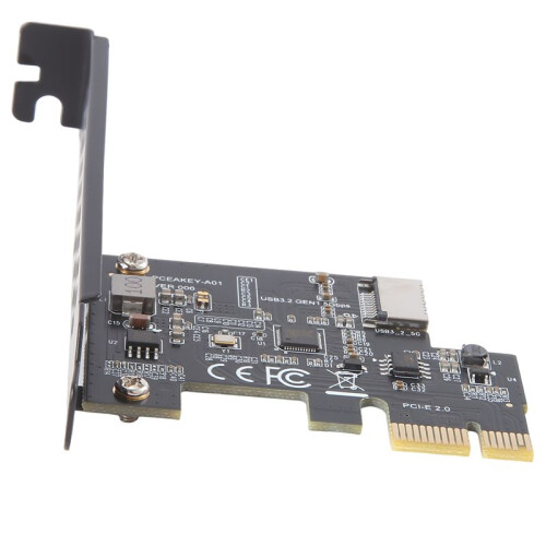 PCI-E 1X Naar USB 3.2 GEN1 5Gbps Type-E A-Key Uitbreidingskaart, Frontpaneel Type-C Interface voor Desktop Pc (ASM1042A) 2