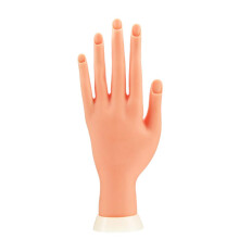 Realistic Nail Practice Hand with Stand Flexible Lifesize Training Model for Nail Art Beginners
