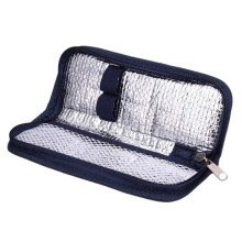 Insulin Cooler Travel Case Diabetic Medication Organizer Cooler Bag Navy
