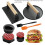 Press Kit, 3 in 1 Hamburger Press Patty Maker, Cast Iron Burger Press, for Grill, Griddle, Kitchen 2