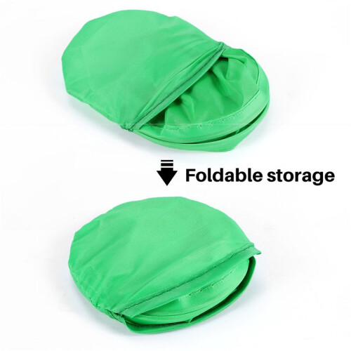 Foldable Round Fan-Green 1