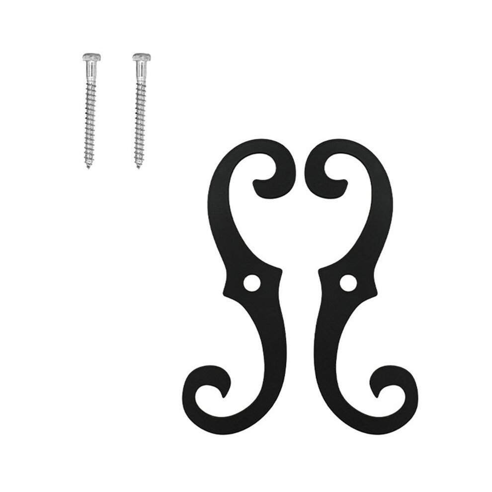 Cast Iron Shutter Fasteners Shutter Dog Holders External Shutter Tieback Hardware Including Mounting Screws 6133340797287