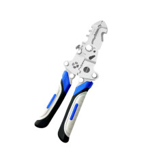 Dénudeur de fil pliable 10 en 1, outil de-Poignée bleue et noire