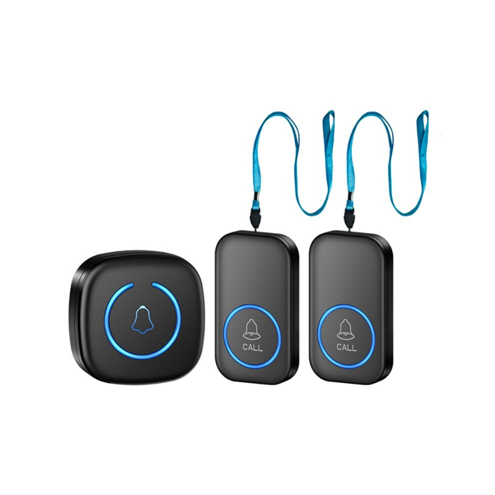 Exogio Wireless Lanyard Button Pager Emergency Sos Pager Emergency Call Button For Kids Elderly Call System Uk Plug Black