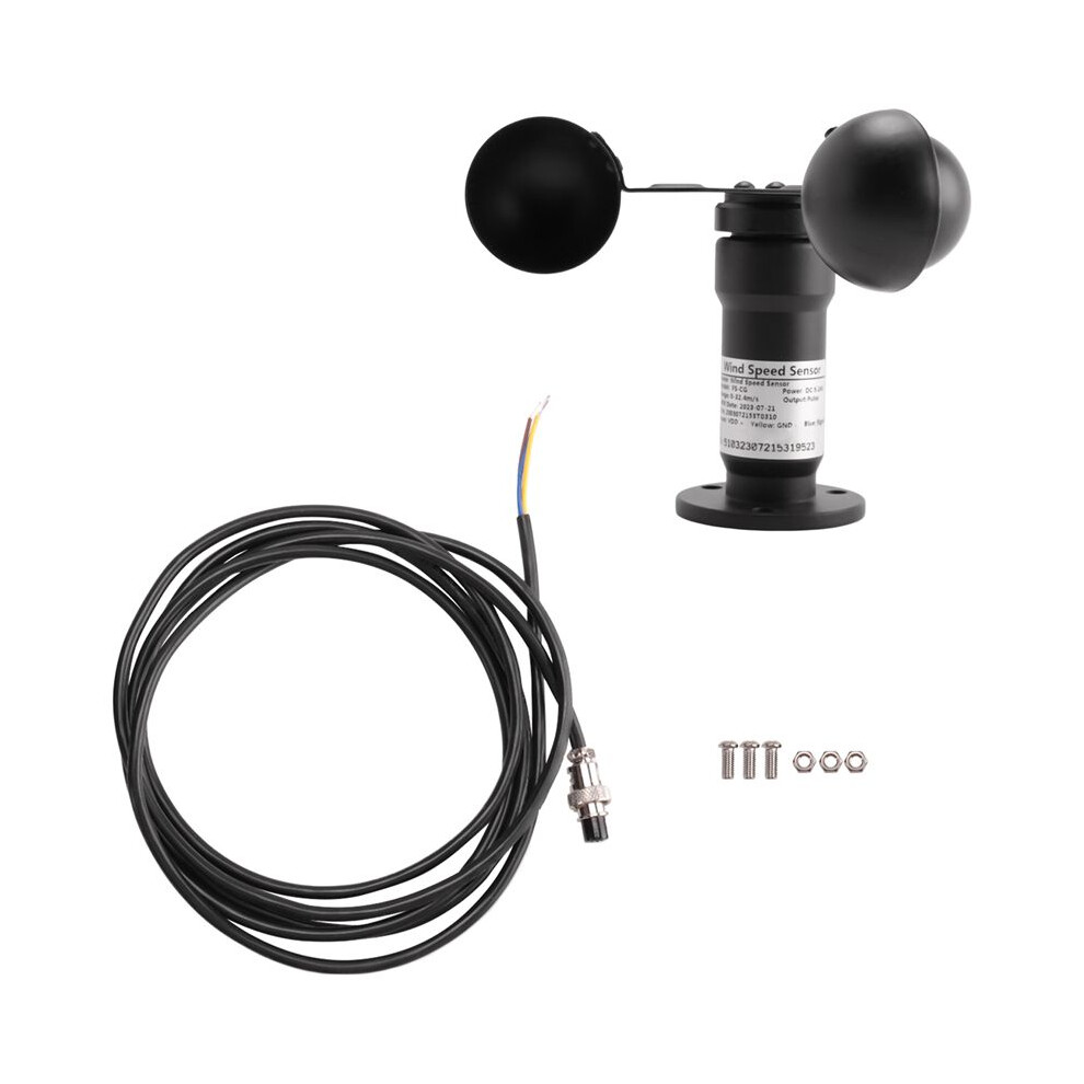 Pulse Signal Wind Sensor Digital Anemometer Pulse Signal Output Aluminum Alloy Wind Speed Sensor Anemometer Anemometer 6133381035713