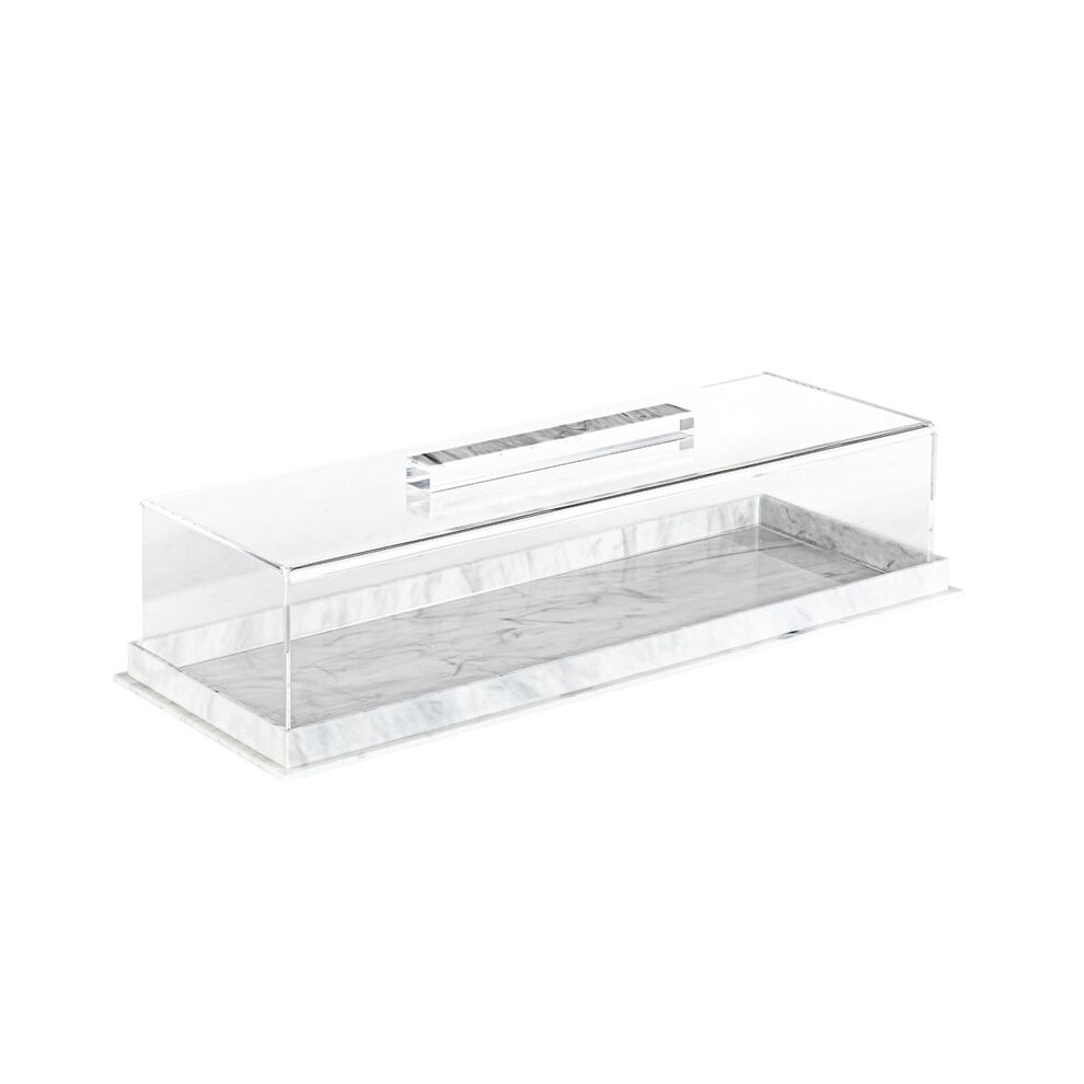 Rectangular Serving Tray With Lid Marbleized Rectangular Cake Stand Acrylic Cake Holder Rectangle Pastry Display Grain 6134218547669