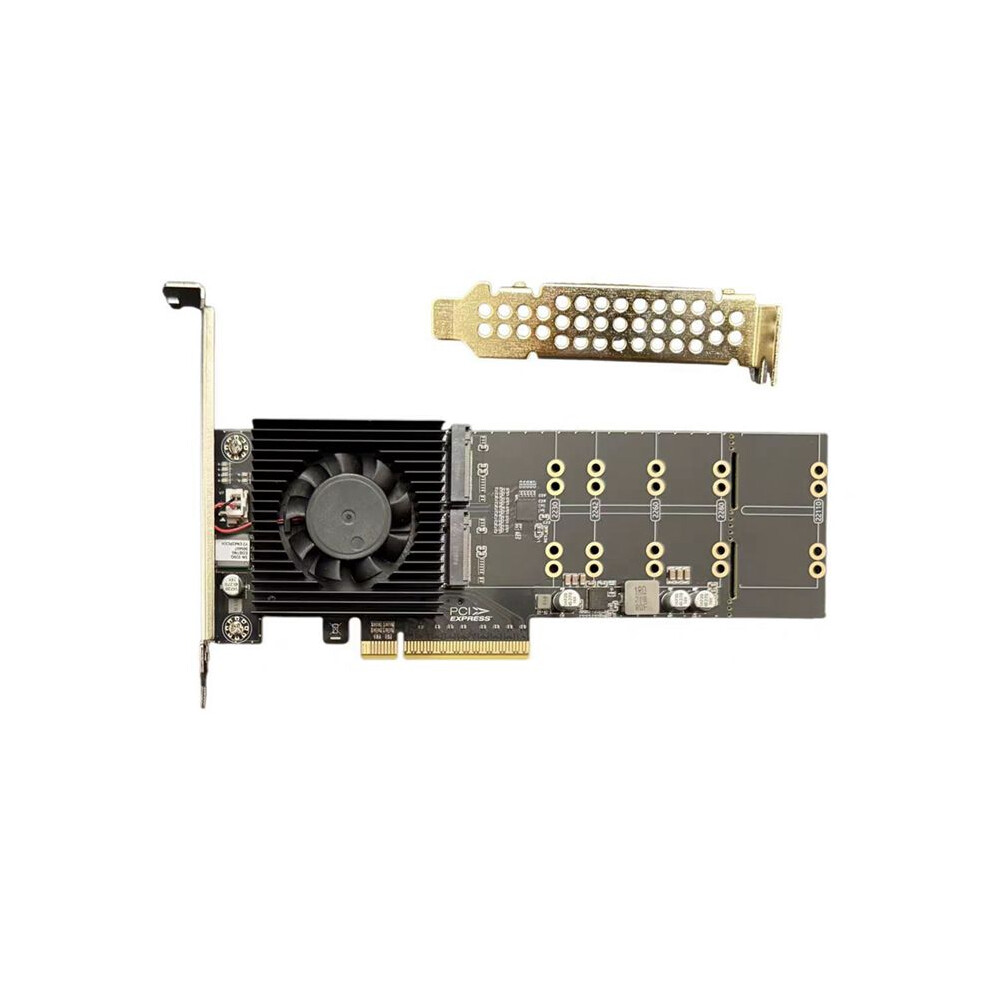 Pcle Expansion Card Plx88024 Pcie 4.0 X8 To Nvme 4-Bit M.2 Hard Disk Drive-Free Split-Free Pcie 4.0 Nvme Expansion Card 6132468368003