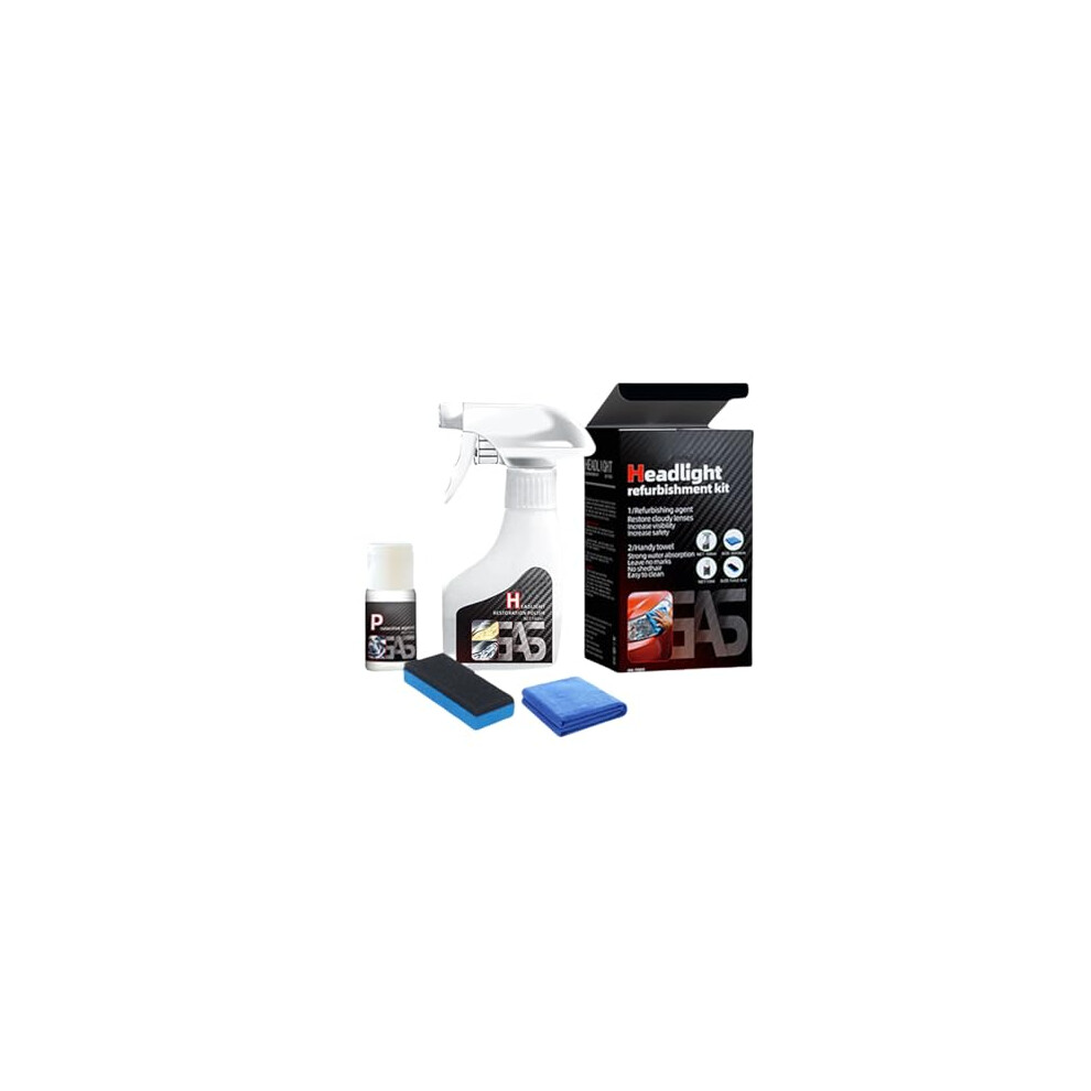 Headlight Restoration Kit And Cleaner Restores Cloudy Yellowed Lenses With Uv Protection, 1Pcs 9001264005900