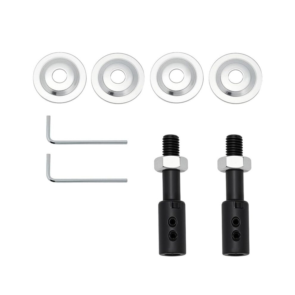 2-Pack Steel Spindle Adapters, Motor Arbor Adapter Kit For Bench Grinder, Polisher, Sander, And Rotary Tools 6133443820837