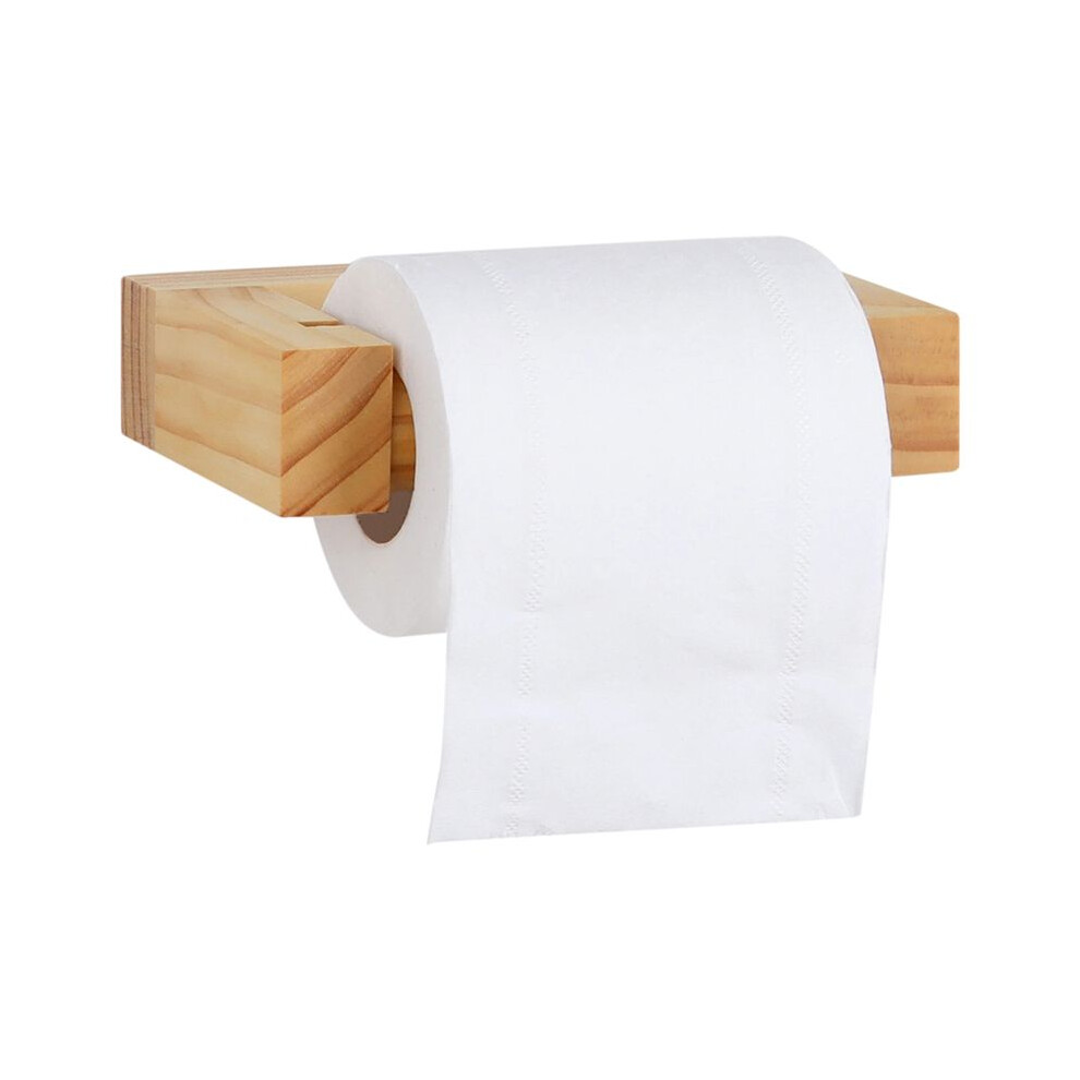 Nail-Free Wooden Square Toilet Paper Holder Bathroom Accessories Hardwares Paper Towel Holder Kitchen Roll Paper Holder 6133869956691