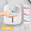 Wall-Mounted Automatic Soap Dispenser Multifunctional Infrared Sensor Digital Display Touchless Foam USB Rechargeable 5