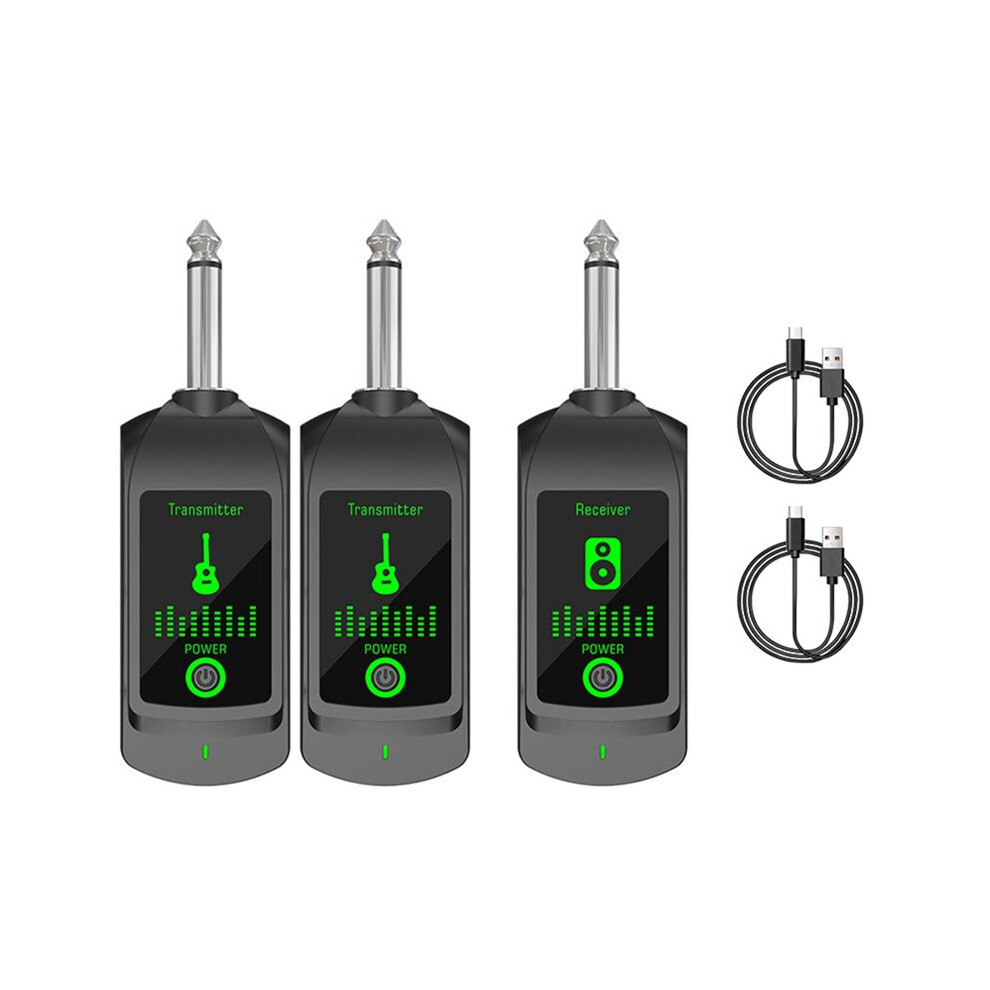 2.4G Wireless Microphone Transmitter Receiver System For Dynamic Microphone Guitar Audio Mixer Pa System Audio Pickup B 6134218507892