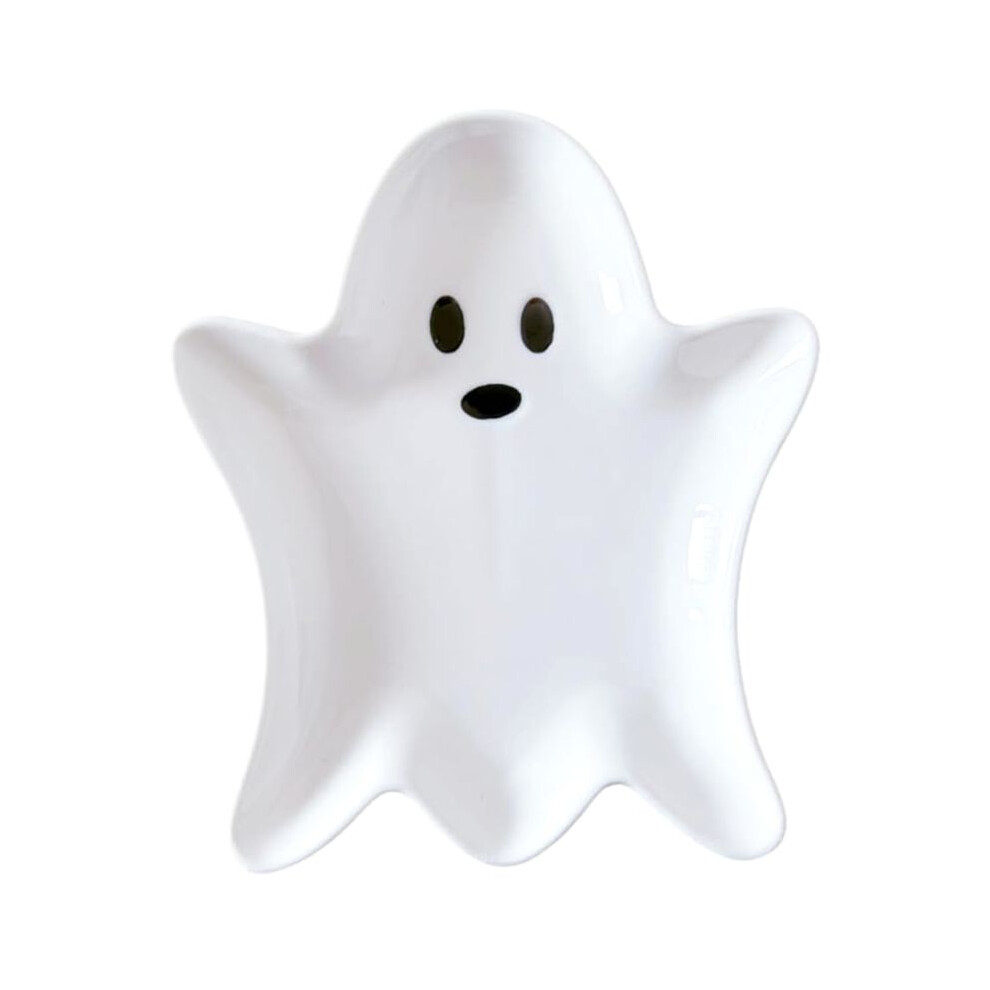 Halloween Ghost Cute Spoon Rest For Kitchen Counter, Cooking Spoon Holder For Kitchen Counter, Utensil Rest (White) White 6131667503789