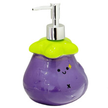 Eggplant Lotion Bottle Bathroom Toilet Body Wash Shampoo Ceramic Sub-Bottle Ceramic Hand Bottle Accessories B