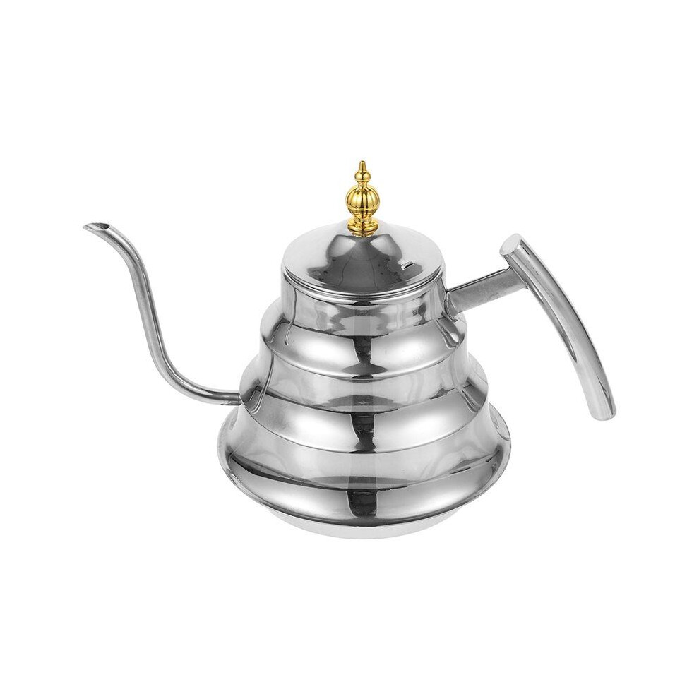 Stainless Steel Tea Kettle Metal Water Pot Handle Strainer For Tea Brewing Hand Drip Coffee Home Office Kitchen 6131407749088