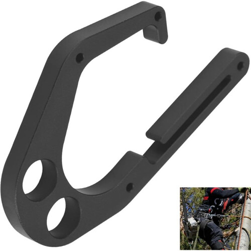 2pcs Aluminum Tree Climbing Hook for Shembiner XL - One-Hand Operation, Quick Install/Removal for Chainsaws & Tools 1