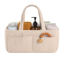 Baby Diaper Caddy Organizer for Changing Table - Stylish Nursery Storage Basket, Newborn Essentials, Baby Shower Gifts