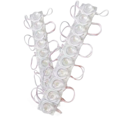 100PCS 12V 3030 1.5W LED Module String with Lens for Advertising Sign Backlight 1